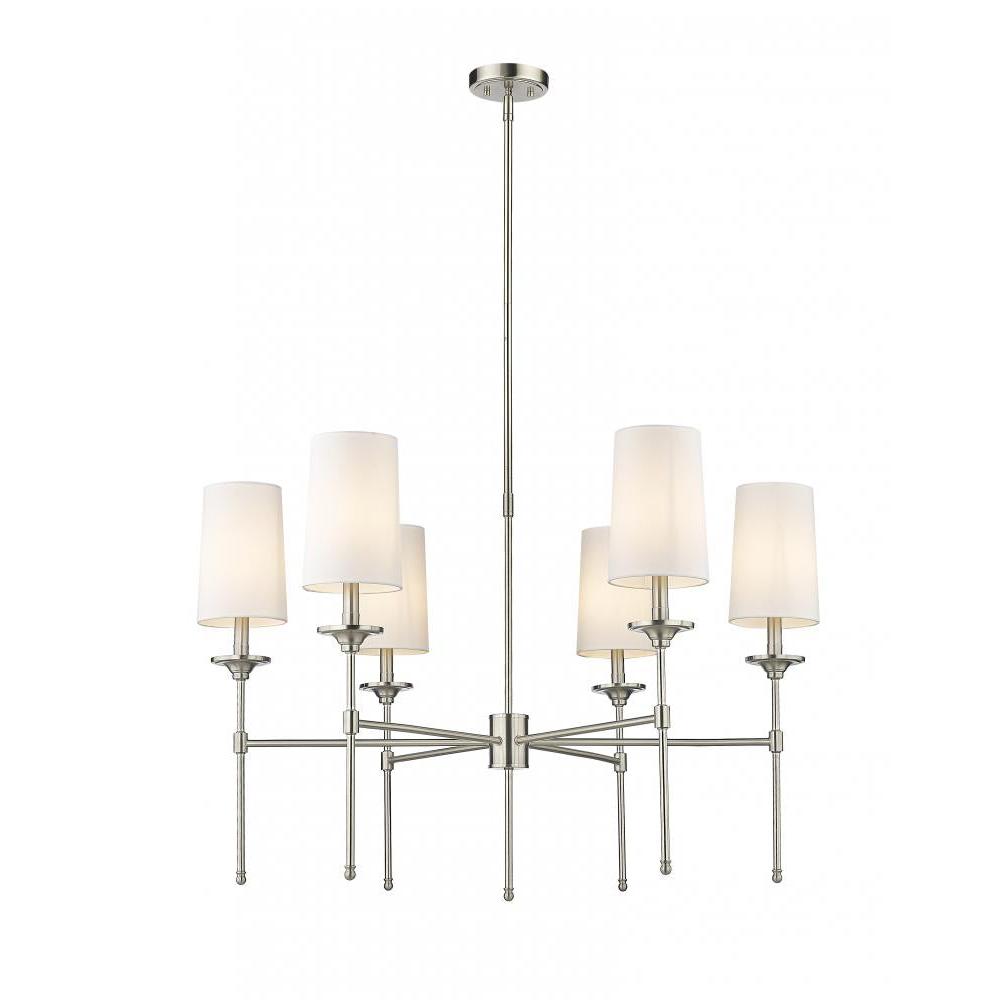 6 Light Chandelier-Off White