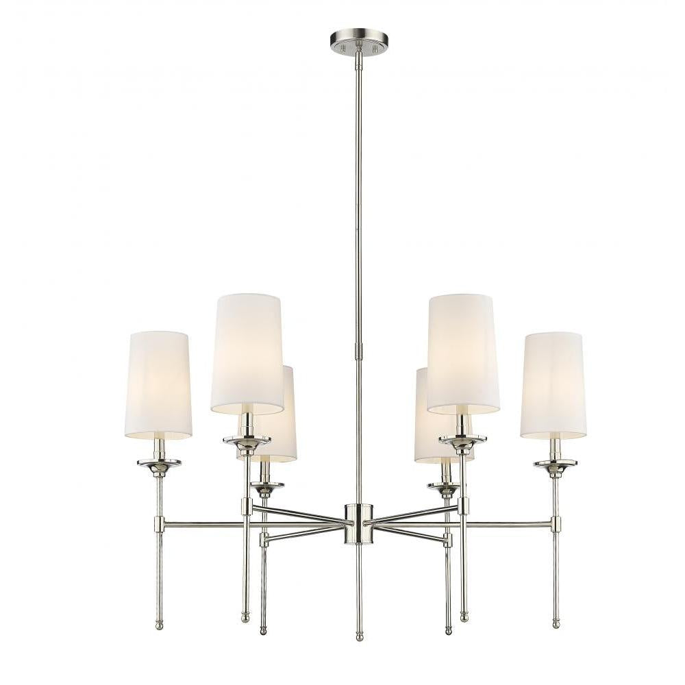 6 Light Chandelier-Off White