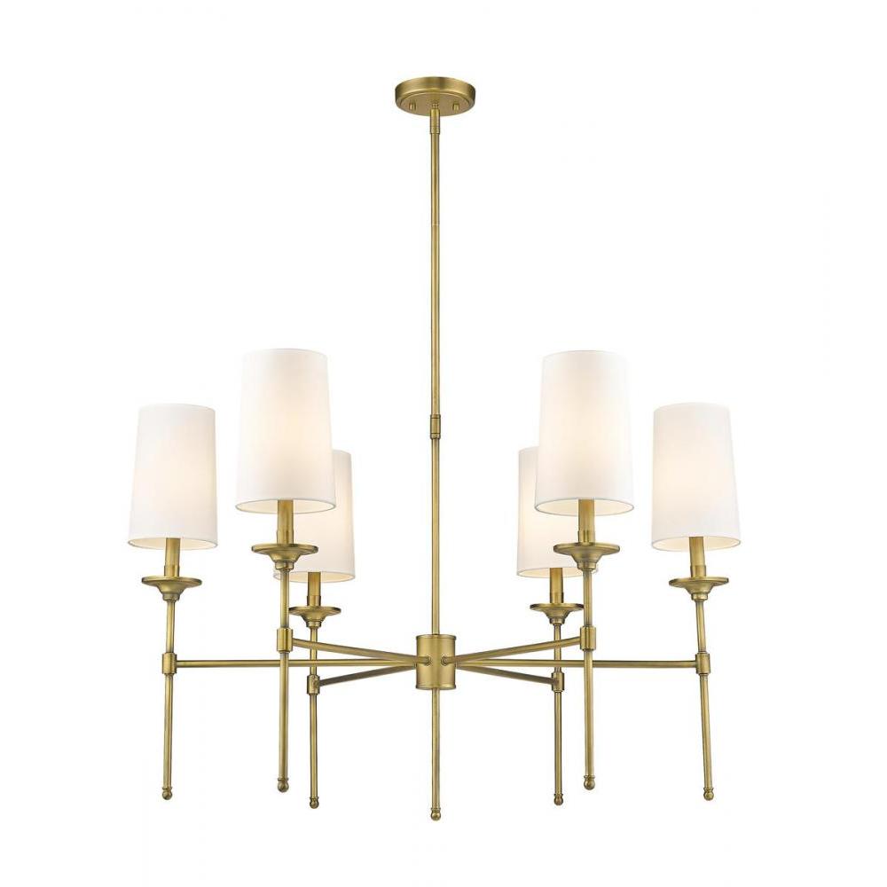 6 Light Chandelier-Off White