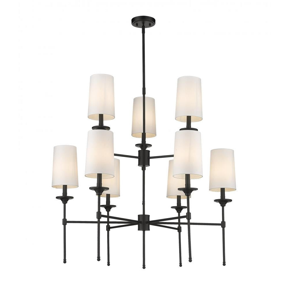 Z-Lite Lighting 3033-9MB Chandelier Americana - Black (OPEN BOX)