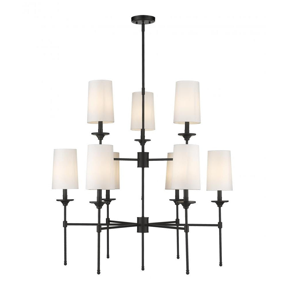 Z-Lite Lighting 3033-9MB Chandelier Americana - Black (OPEN BOX)