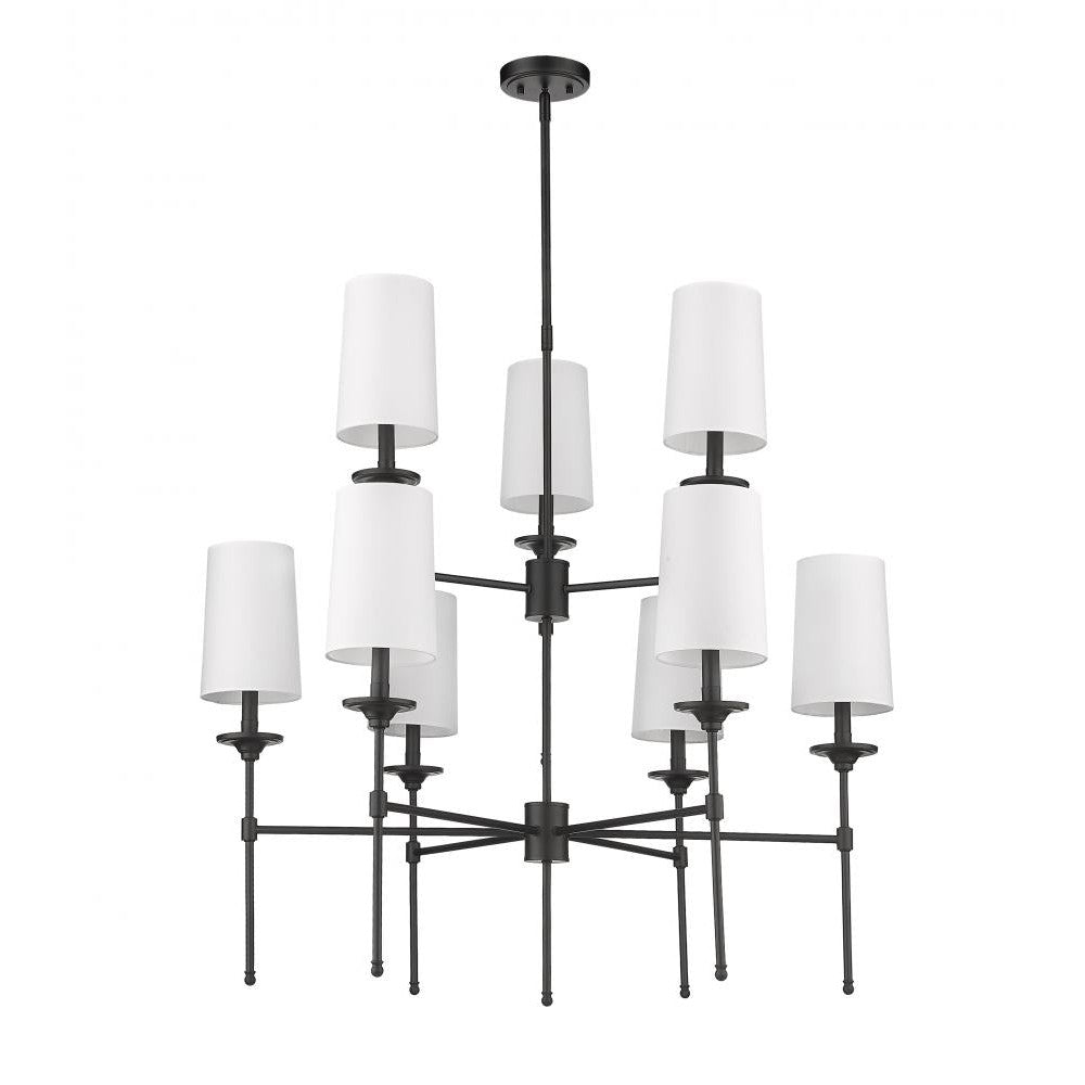 Z-Lite Lighting 3033-9MB Chandelier Americana - Black (OPEN BOX)