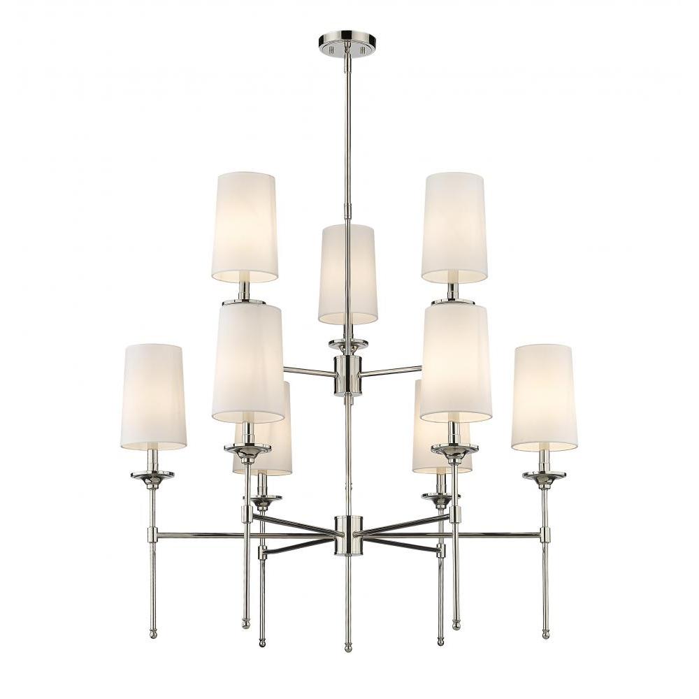 9 Light Chandelier-Off White