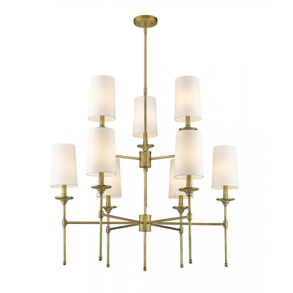 9 Light Chandelier-Off White