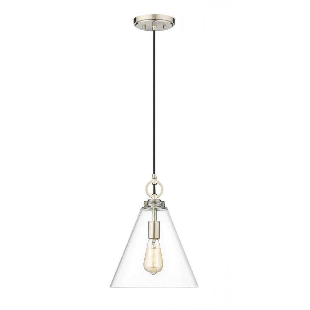 1 Light Pendant-Clear