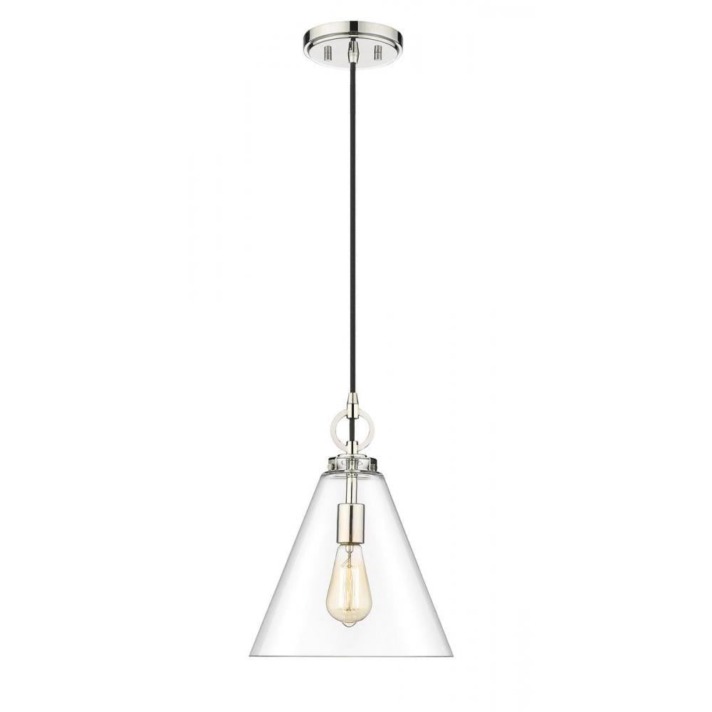 1 Light Pendant-Clear