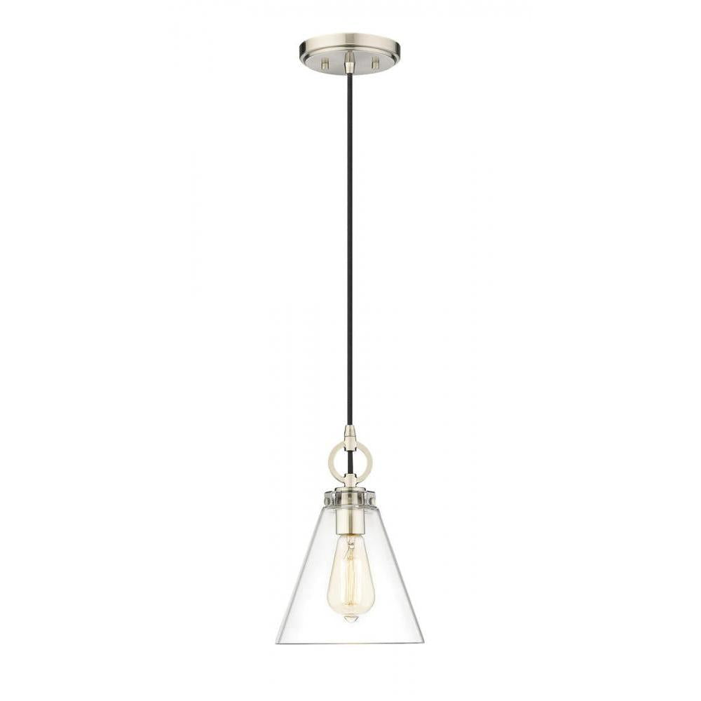 1 Light Pendant-Clear