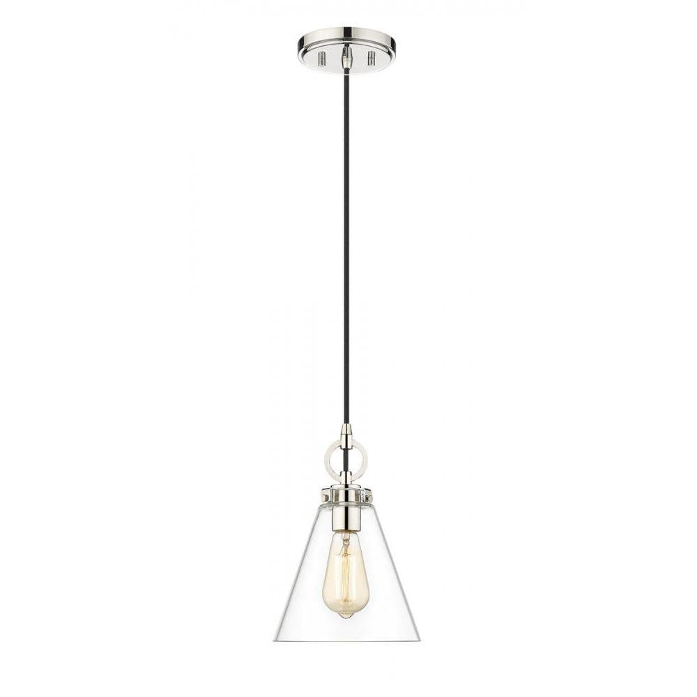 1 Light Pendant-Clear