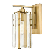 1 Light Wall Sconce-Clear
