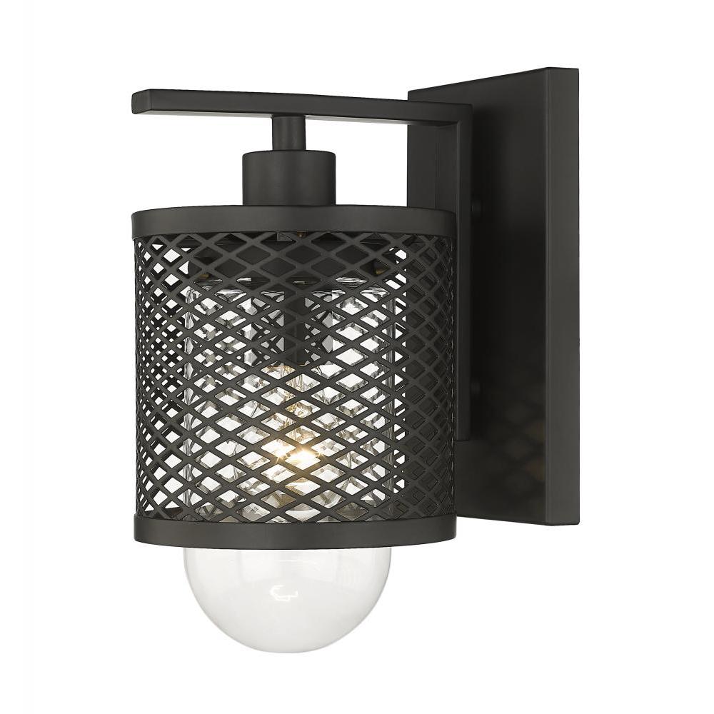 1 Light Wall Sconce-Clear