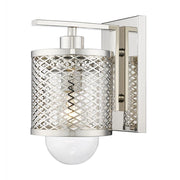 1 Light Wall Sconce-Clear