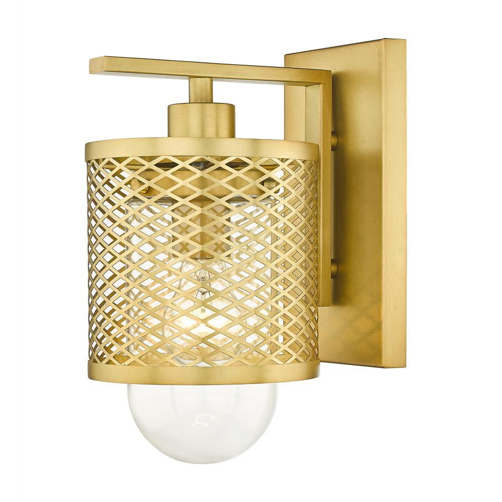1 Light Wall Sconce-Clear