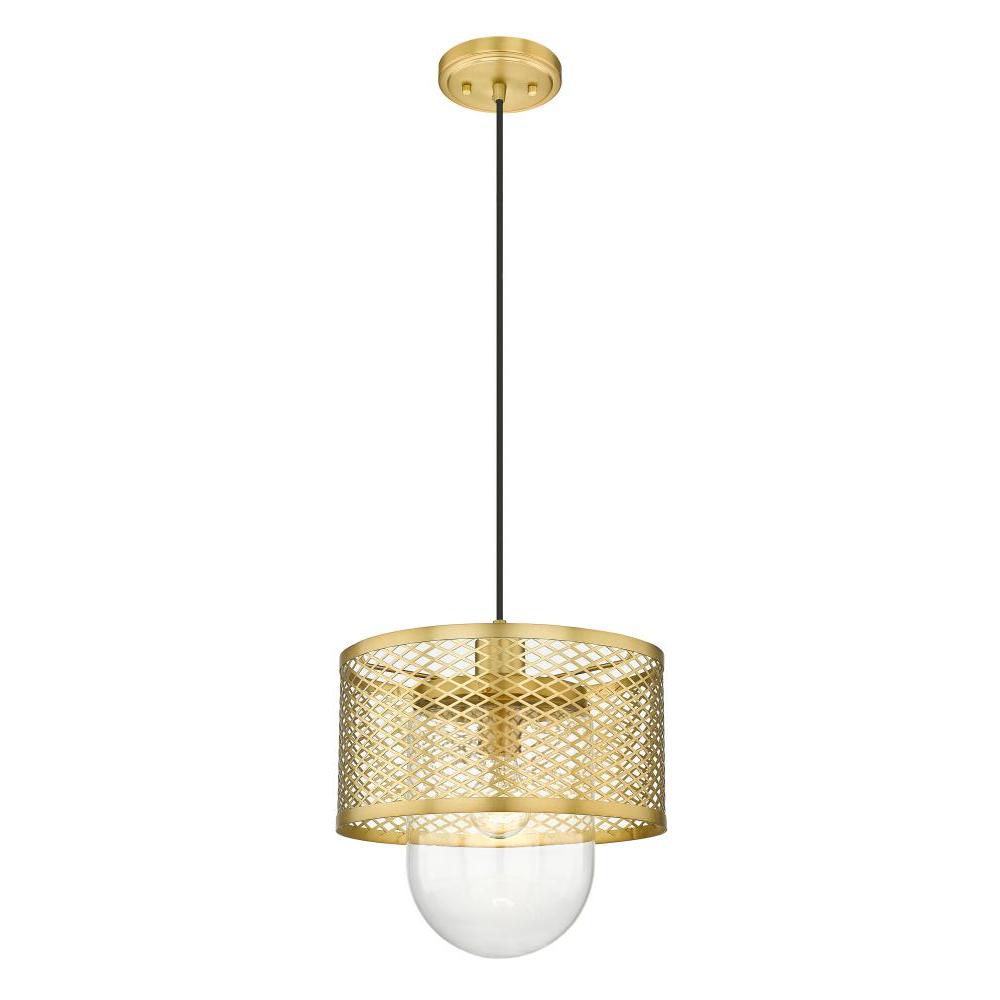 1 Light Pendant-Clear