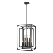 8 Light Chandelier-Matte Black