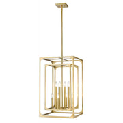8 Light Chandelier-Rubbed Brass