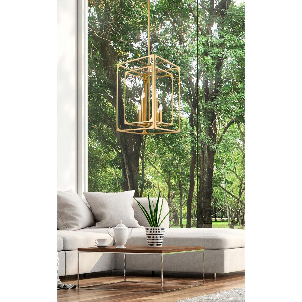 Z-Lite Lighting 3038-8RB Chandelier Transitional - Brass