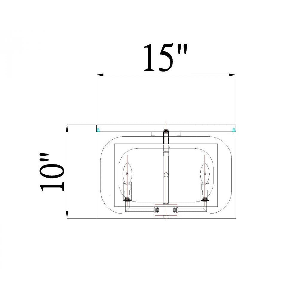 Z-Lite Lighting 3038F-MB Flush Mount Transitional - Black