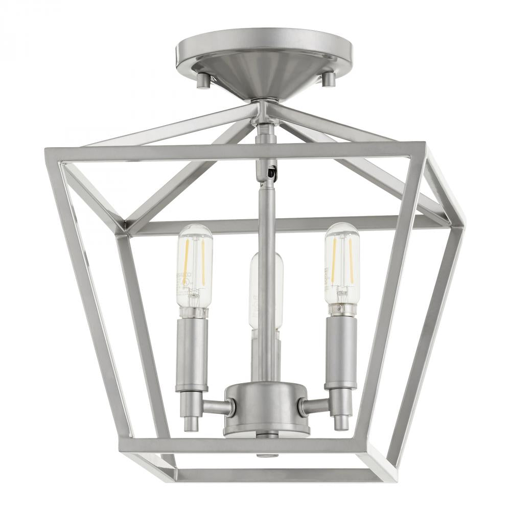 Quorum Lighting GABRIEL 304-10-64 Flush Mount Traditional - Classic Nickel