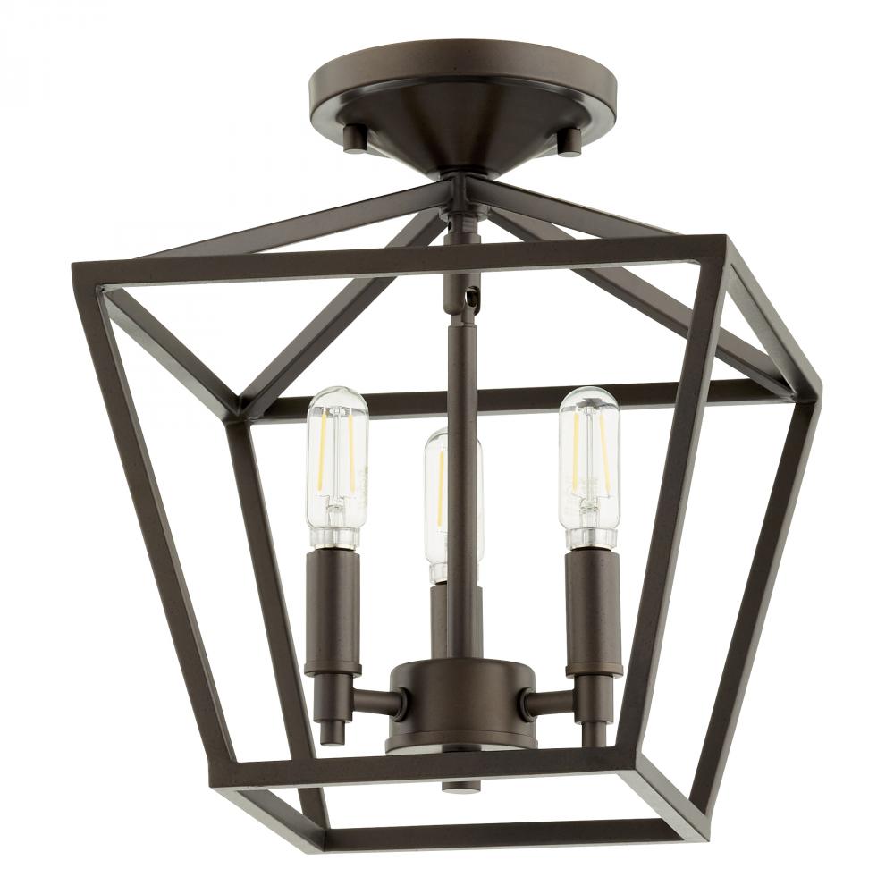 Quorum Lighting GABRIEL 304-10-86 Flush Mount Traditional - Oiled Bronze