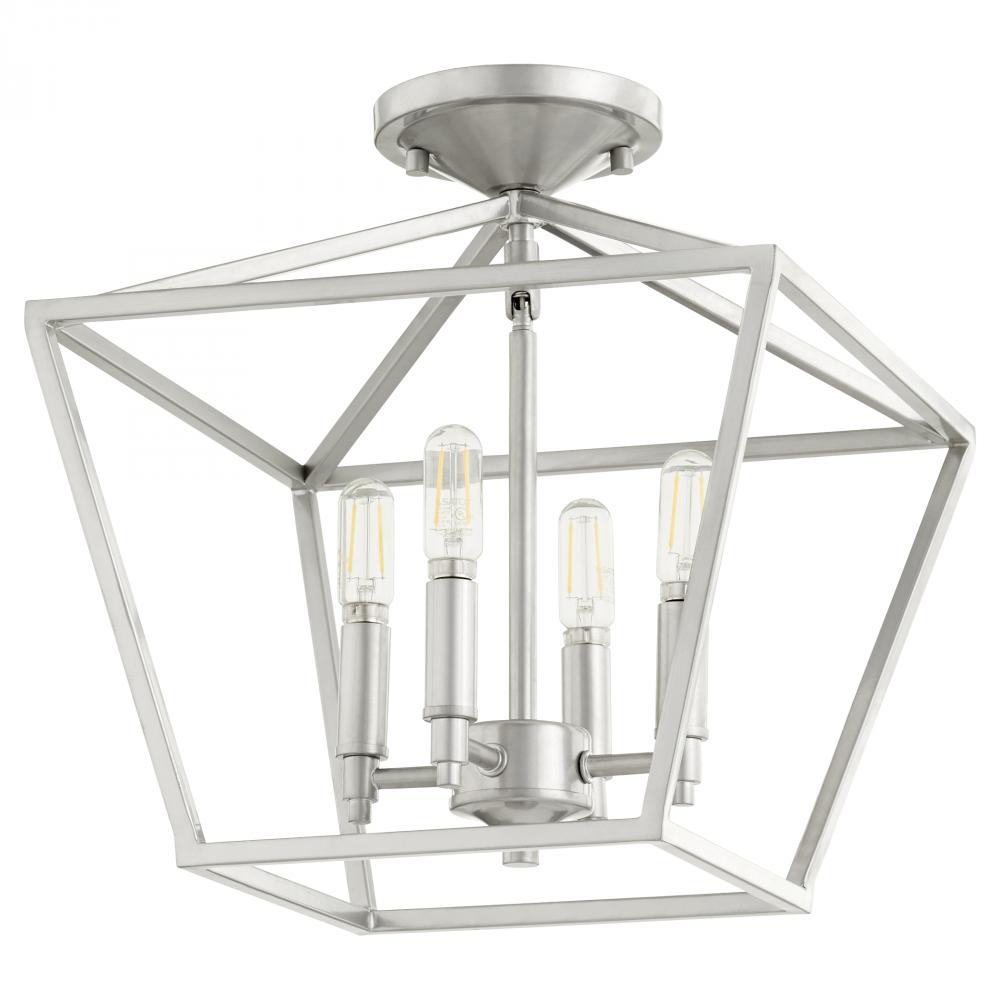 Quorum Lighting GABRIEL 304-13-64 Flush Mount Traditional - Classic Nickel