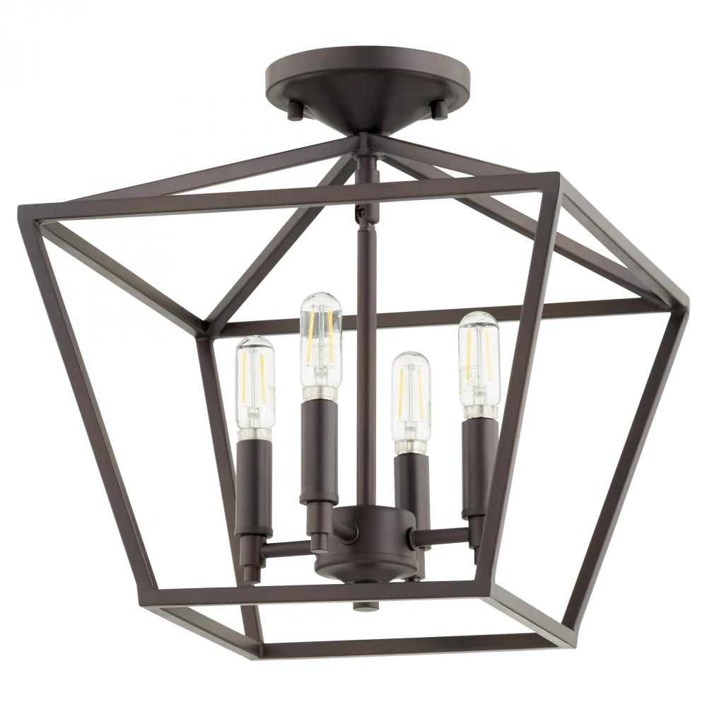 Quorum Lighting GABRIEL 304-13-86 Flush Mount Traditional - Oiled Bronze