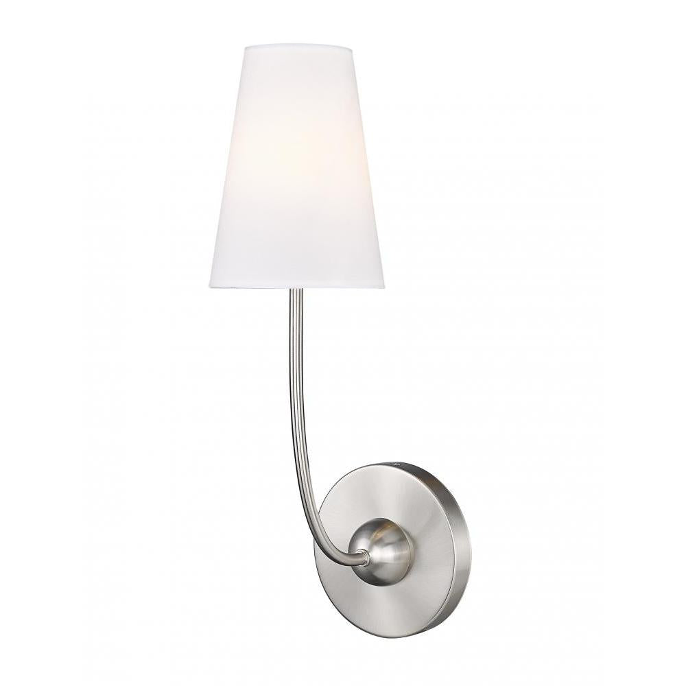 1 Light Wall Sconce-White