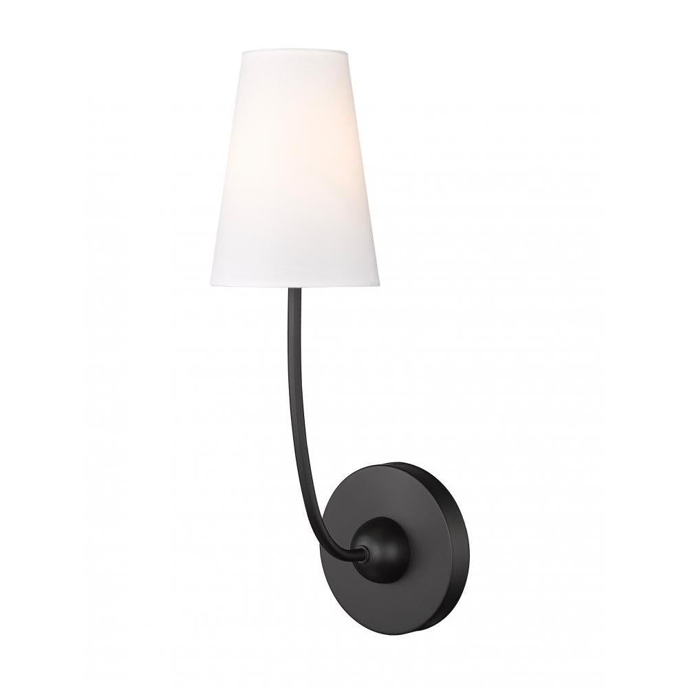 1 Light Wall Sconce-White