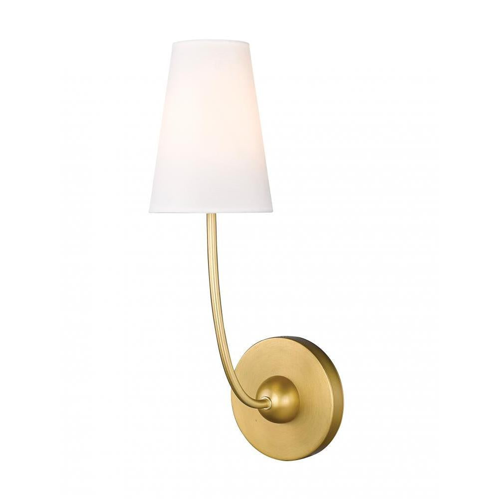 1 Light Wall Sconce-White