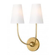 2 Light Wall Sconce-White