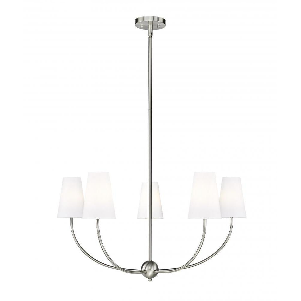 5 Light Chandelier-White