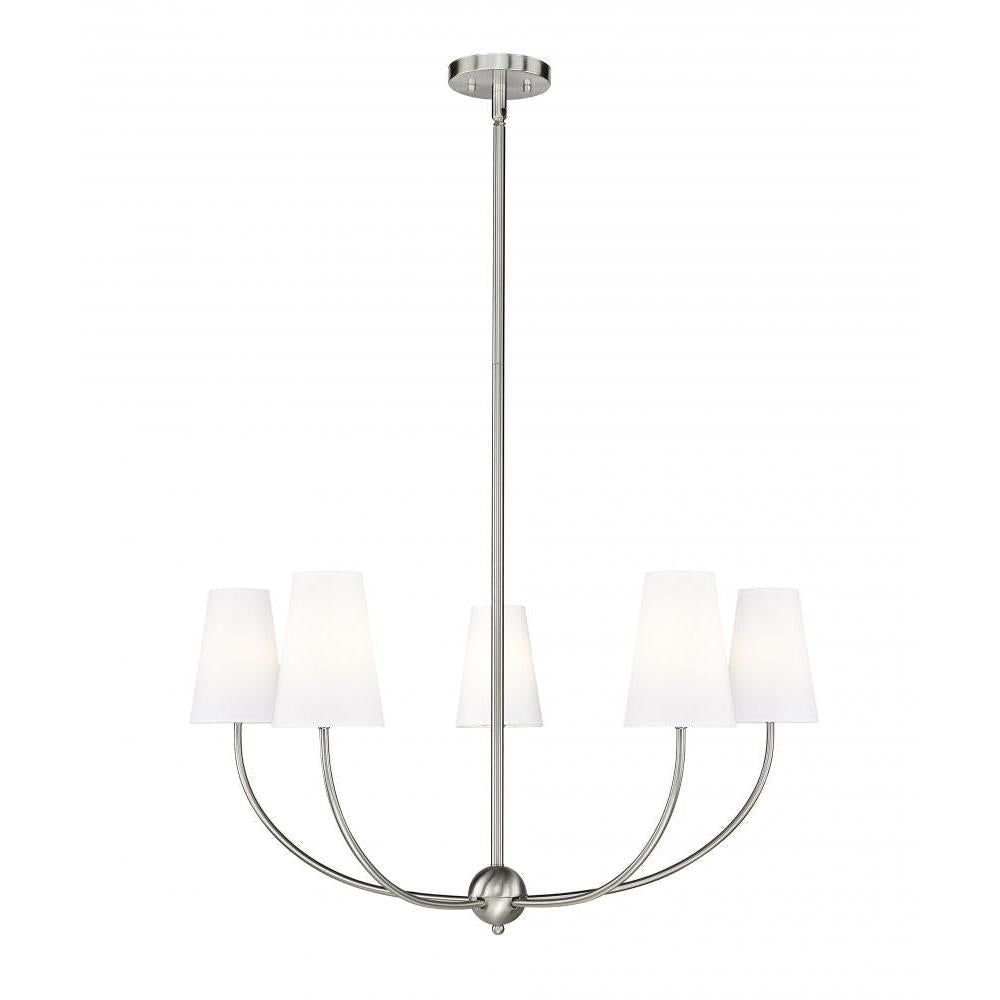 5 Light Chandelier-White
