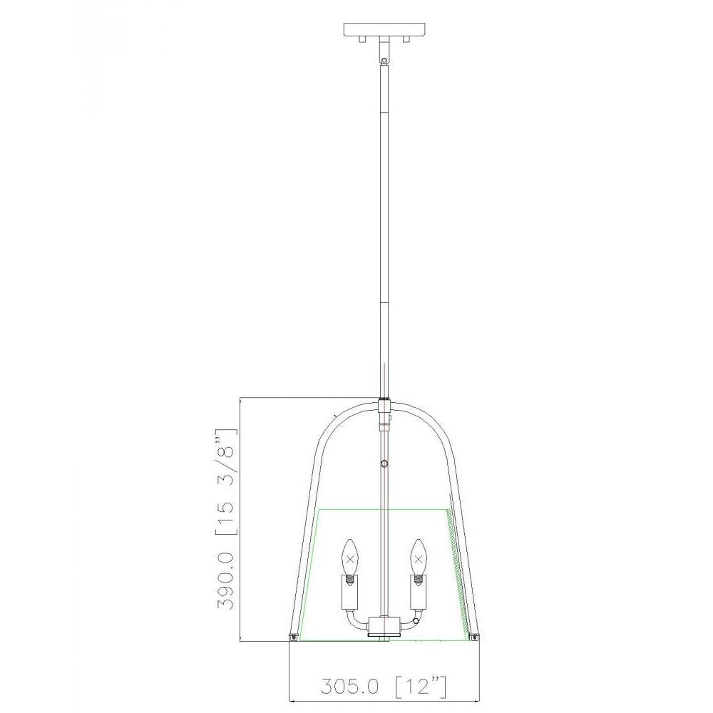 Z-Lite Lighting 3041P12-BN Pendant Contemporary - Nickel