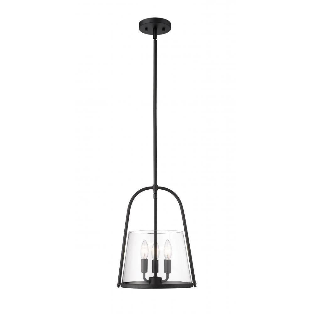 3 Light Pendant-Clear