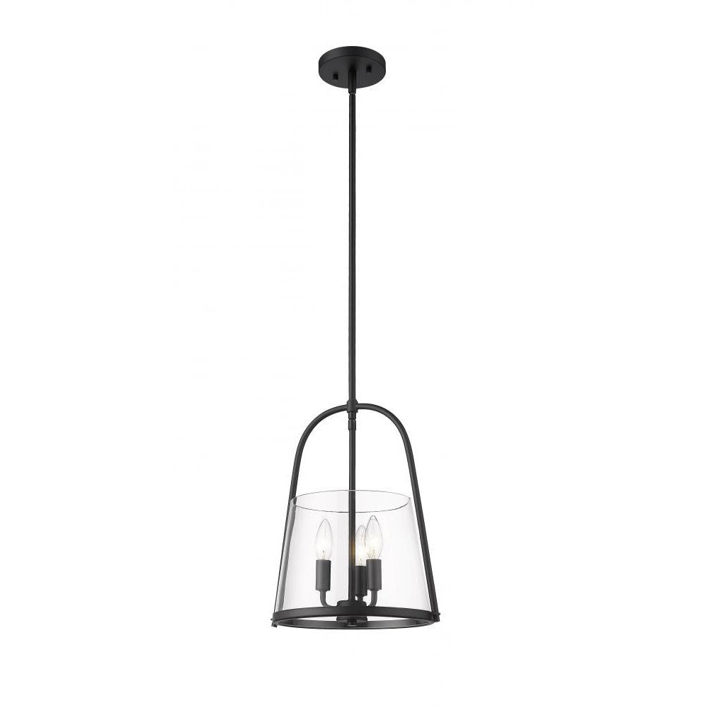 Z-Lite Lighting 3041P12-MB Pendant Contemporary - Black