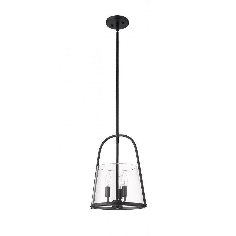 Z-Lite Lighting 3041P12-MB Pendant Contemporary - Black