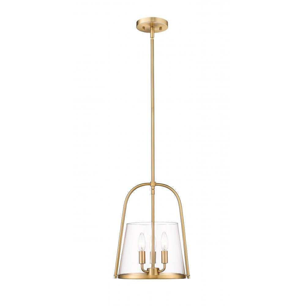 3 Light Pendant-Clear