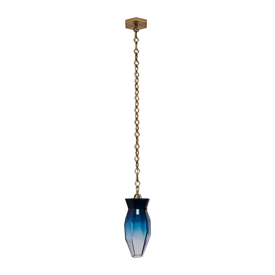 Bolsa 6.5-in 1 Light (40-watt) Winter Brass Pendant
