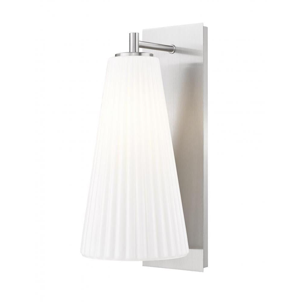 1 Light Wall Sconce-White