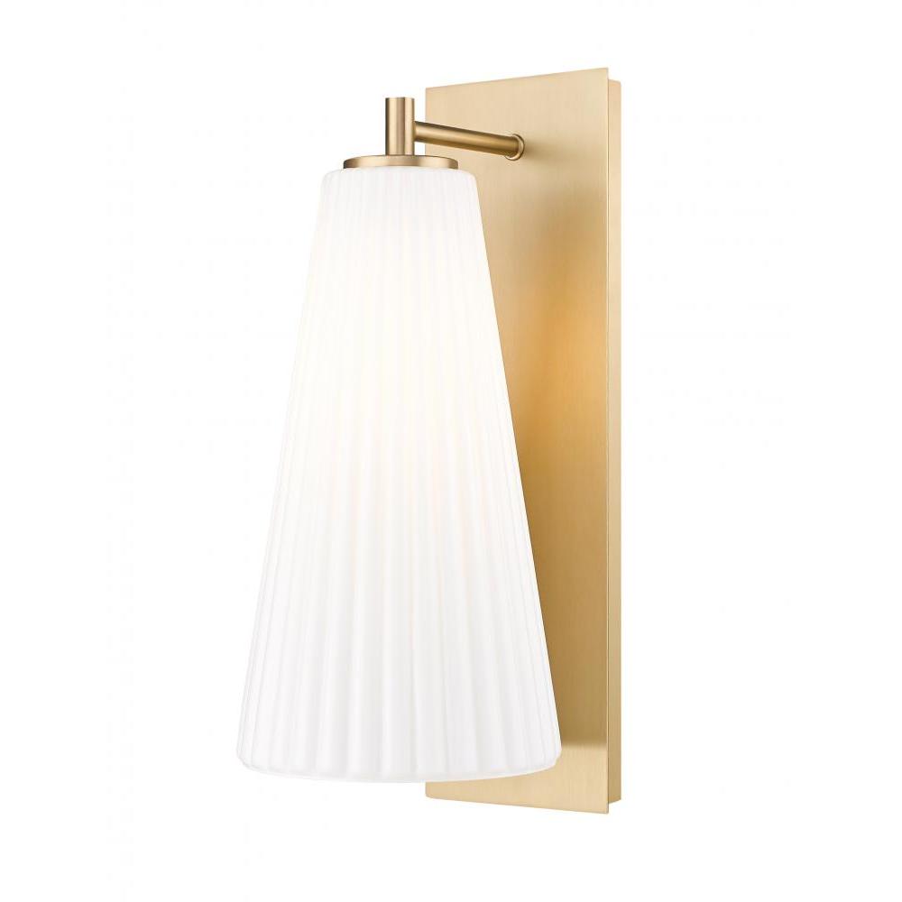 1 Light Wall Sconce-White