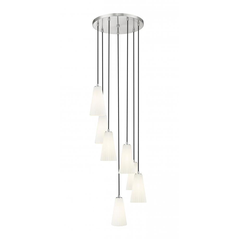 7 Light Chandelier-White