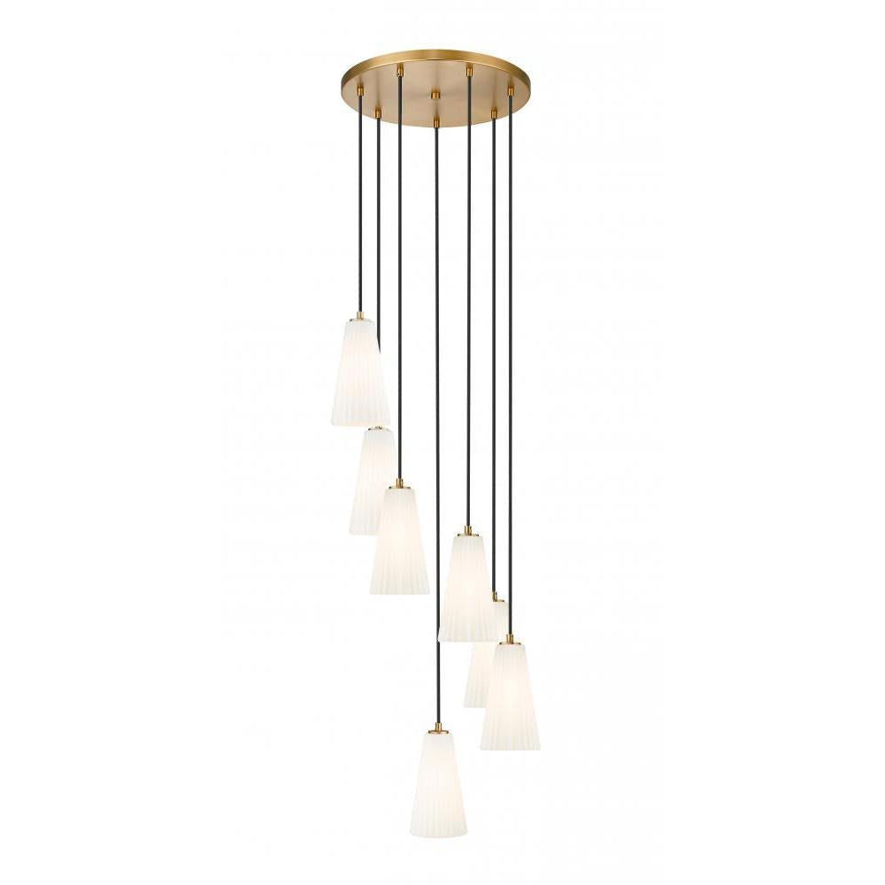 7 Light Chandelier-White
