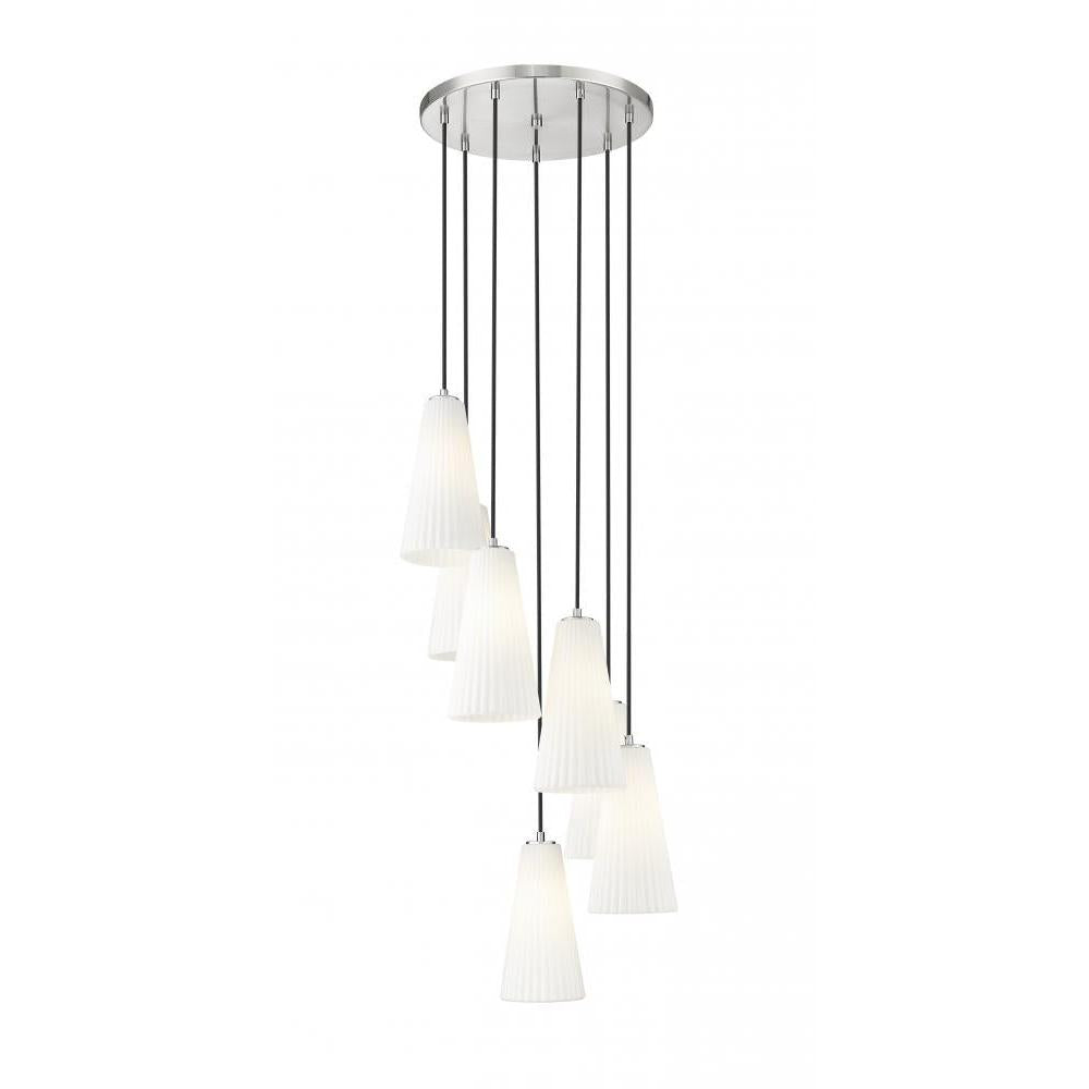7 Light Chandelier-White