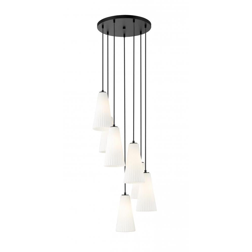 7 Light Chandelier-White