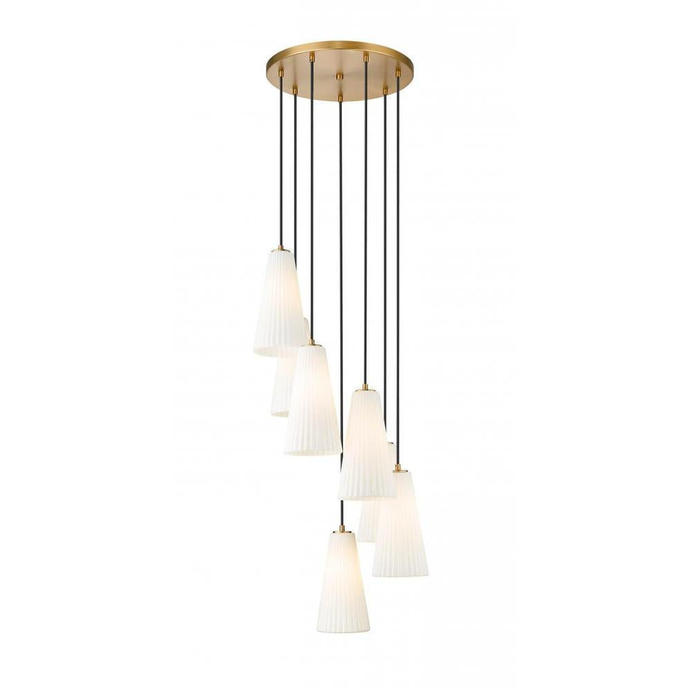 7 Light Chandelier-White