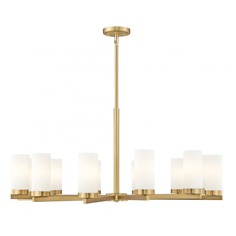 12 Light Chandelier-White