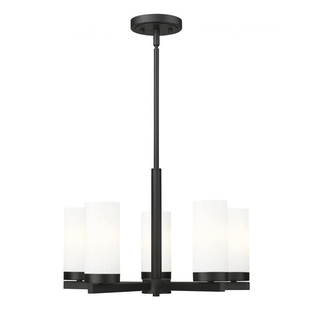 5 Light Chandelier-White