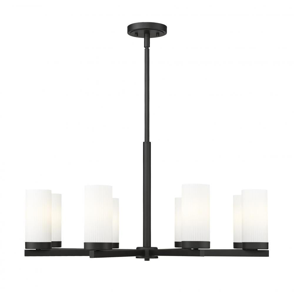 8 Light Chandelier-White