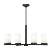 8 Light Chandelier-White