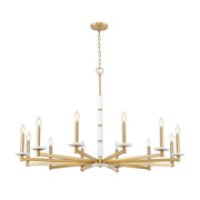 12 Light Chandelier-Alabaster