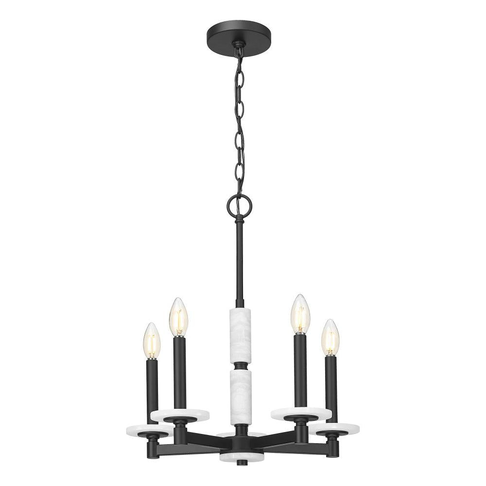 5 Light Chandelier-Alabaster